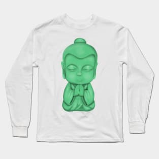Green Buddha Long Sleeve T-Shirt
